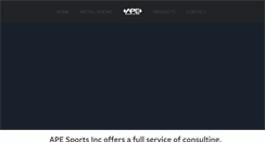 Desktop Screenshot of apesportsinc.com